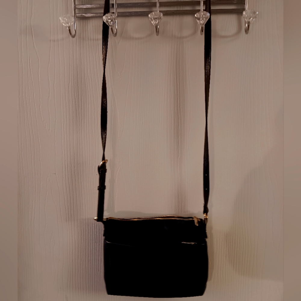 Black adjustable over the shoulder bag